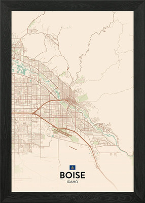 Boise ID Gerahmtes Wandbild Poster Leinwanddruck Bild