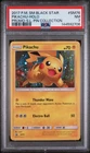 2017 POKEMON SM SHINING LEGENDS PIN COLLECTION #SM76 PIKACHU-HOLO PSA 7