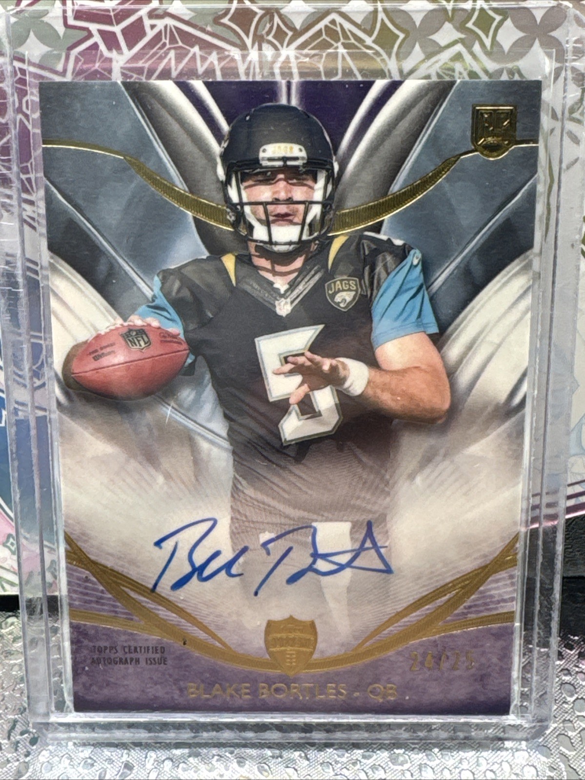 Blake Bortles Topps Supreme Autograph Jumbo Patches #BB Violet
