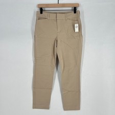 Old Navy Pixie Skinny Ankle Pants Womens 6 Petite Mocha Taffy High Waisted