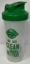 Blender Bottle Garden of Life 20 ounce 20oz w/Shaker Ball Green USA Clean!