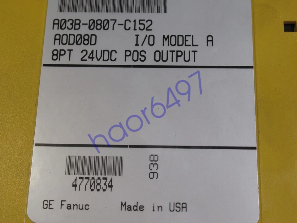 Fanuc A03B-0807-C152 I/O Module 8PT 24VDC POS Output W/Out Cover NEW - Image 2 of 3