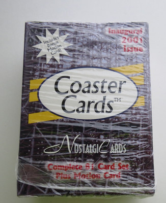 NEW! 2001 NostalgiCards Roller Coaster 81 Cards Set Sealed Cedar Point Jazzland