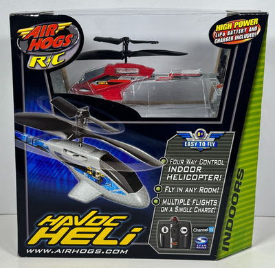 #ad Air Hogs Havoc Heli RC Indoor Helicopter Red Zinta Spin Master 2006 NEW SEALED $49.95