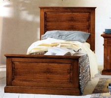 LETTO SINGOLO ARTE POVERA IN LEGNO MASSELLO IN VARI COLORI CAMERETTA CAMERA