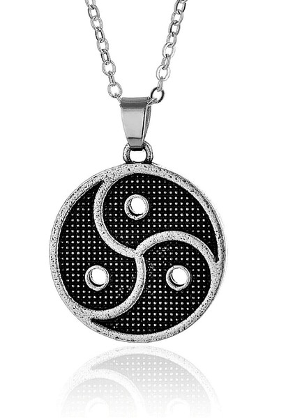 "Triskelion Triskele Halskette AnhäNger Symbol Spirale Sonne Emblem 20\" Kette ..."-image