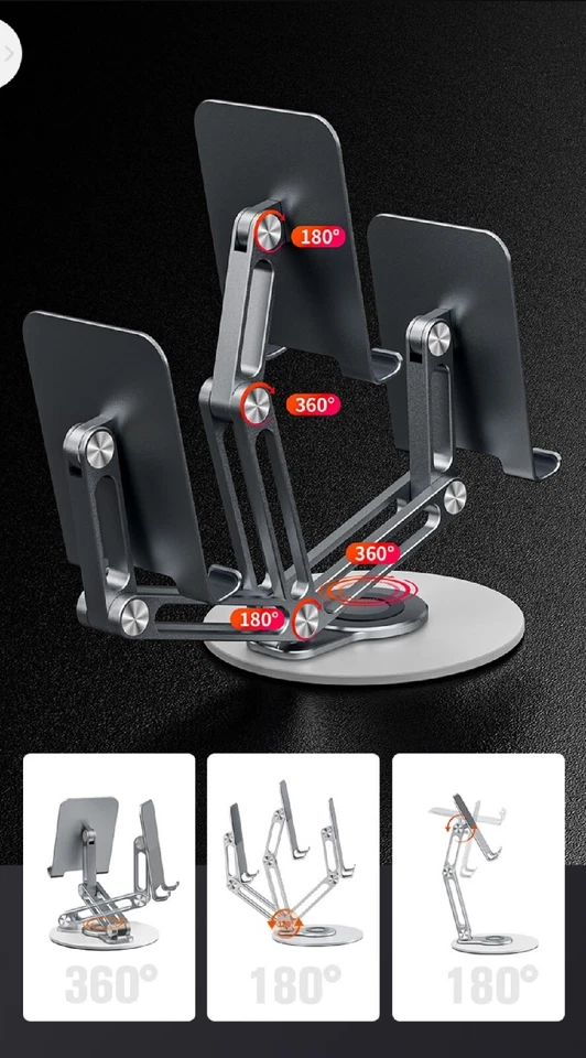 Supporto per tablet E telefono con braccio meccanico 360° - Immagine 2 di 4