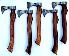 MDM 5 x HAND FORGED HIGH CARBON COMBAT AXE CAMPING BURCHCRAFT HOLLY CROSS AXE