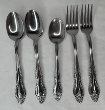 Lot of 5 Oneida Northland Royal Ballad Korea Spoons Forks
