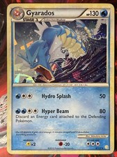 Pokémon TCG Gyarados Heartgold Soulsilver 4/123 Holo Light Play Vintage