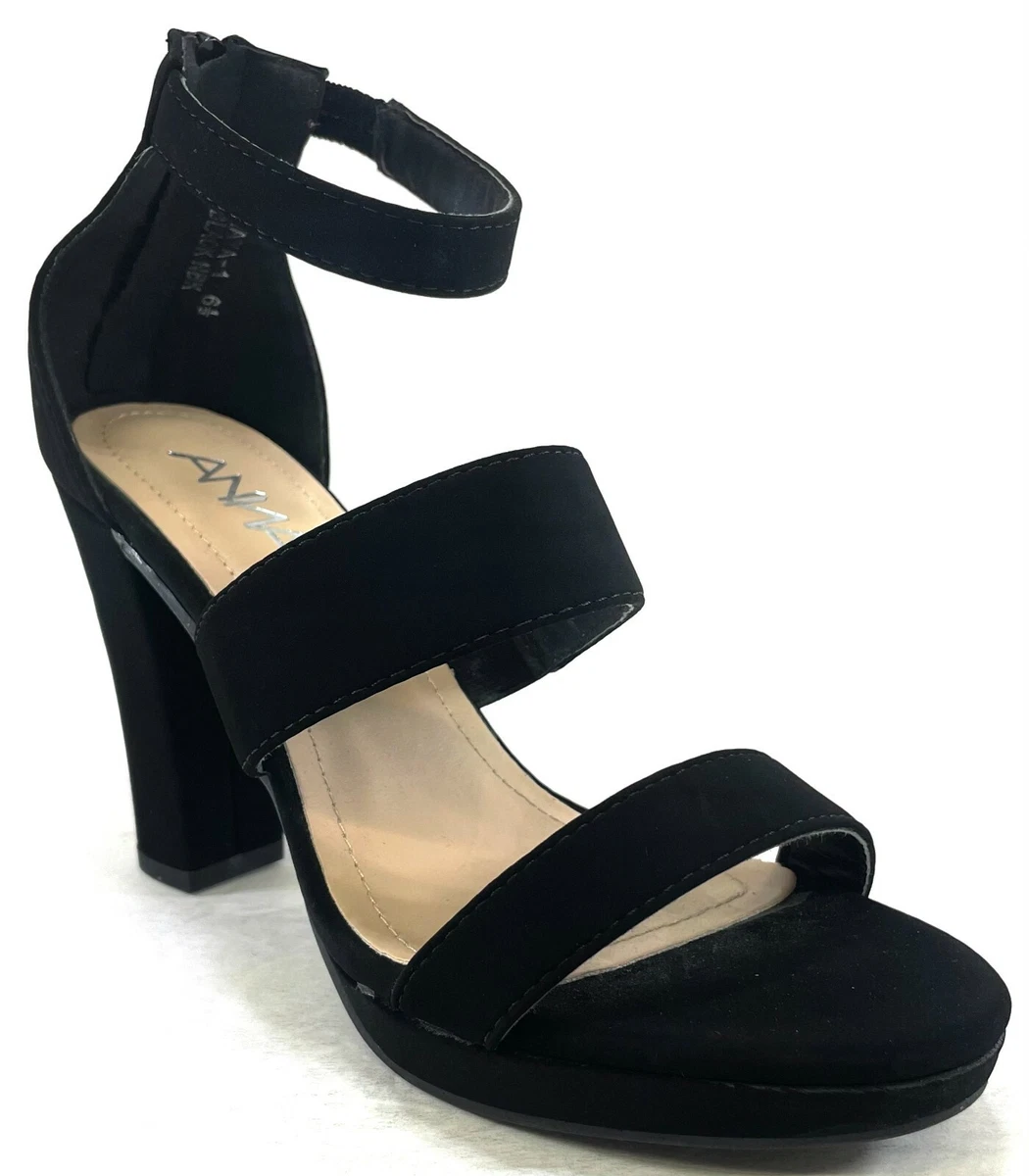Black heels not 2025 open toe