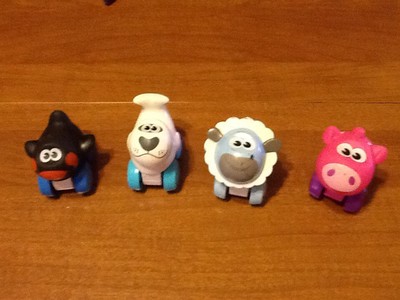 2009 Playskool Wheel Pals Zoo Animals Toy Elephant Hippo Giraffe Pony