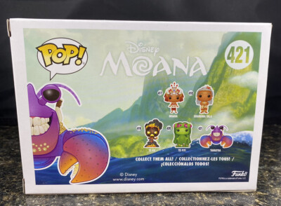 FUNKO POP TAMATOA MOANA OFFICIAL SDCC EXCLUSIVE GLOW DISNEY RARE