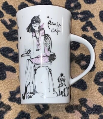 IZAK Zenou 2010 Pause Cafe Tall Ceramic Coffee Mug 5''