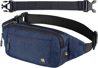 ULTRALIGHT Fanny Pack Waist Bag Runner Small Hip Pouch Navy Blue