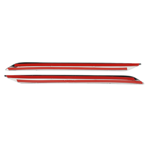 Tiras de decoración de puertas interiores para Dodge Ram 1500 2018 + fibra roja de carbono - Imagen 7 de 7