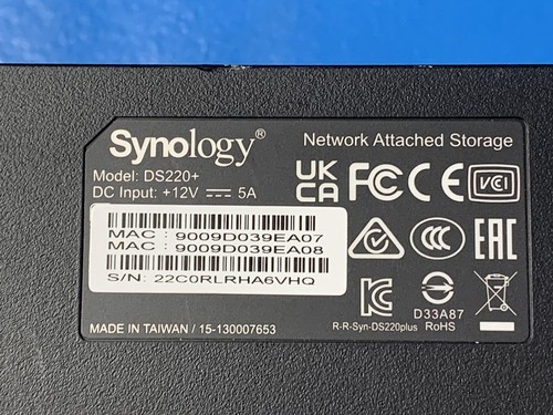Synology DiskStation DS220+ 2 Bay / DISKLESS No Power Cord - Afbeelding 4 van 4