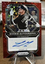 Luis Gonzalez /49 ROOKIE AUTO RED DONUT CIRCLES SP Prizm 2021 Chicago White Sox