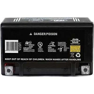 US POWERSPORTS BATTERY FOR Qingqi QM125T-10A(A) 125 2009 - Image 3 of 3