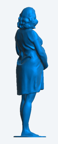 W22 – Scale Model Figure Pregnant Woman Holding Baby Bump Multiple Scales - Picture 8 of 30