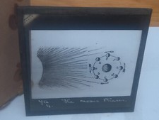 MOON PHASES   ASTRONOMY  Magic Glass Lantern Slide