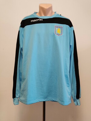 Aston Villa Villans Training Football Top 2012 2013 Macron Poly Soccer Mens XL