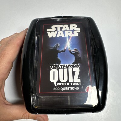 Top Trumps Star Wars Quiz Game With A Twist 500 Question + Storage Case Clean