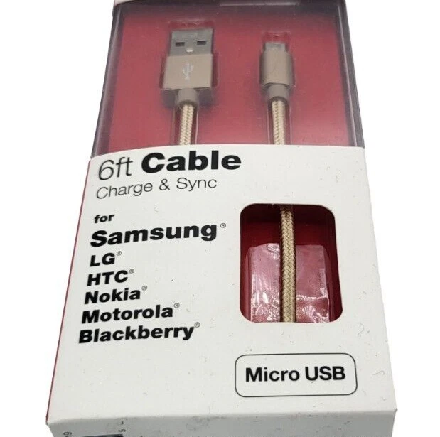 JUST WIRELESS 6ft Micro-USB CHARGING CABLE-PINK - Image 3 of 4