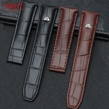 20 22mm Fit For MAURICE LACROIX Eliros Watches Tool Strap Watchband Cow Leather