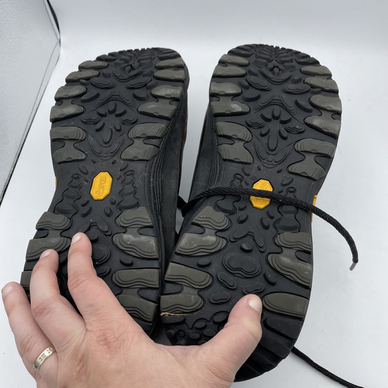 Merrell Moab Leather Brown Lace Up Vibram Orthopedic Shoes Mens Size 13