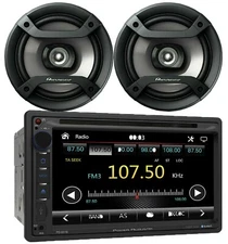 Power Acoustik PD-651B 2-DIN DVD/CD Receiver + 2x Pioneer TS-F1634R 6.5" Speaker