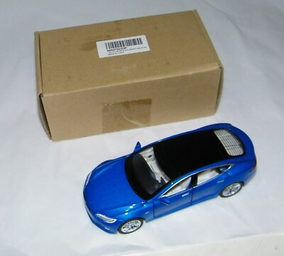 1:32 Tesla Model S 100D Car Diecast Toy Vehicle Lights Sounds Friction Power NEW