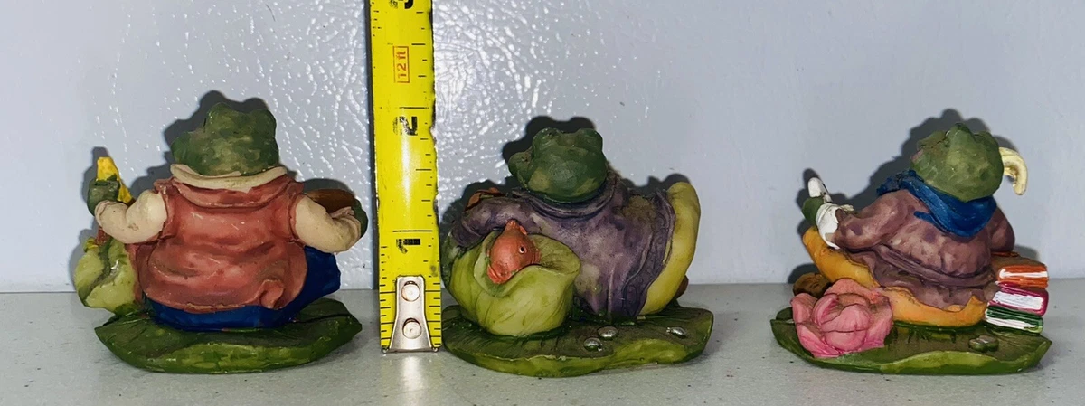 Set Of 3 Vintage Frog Figurines 43 eBay