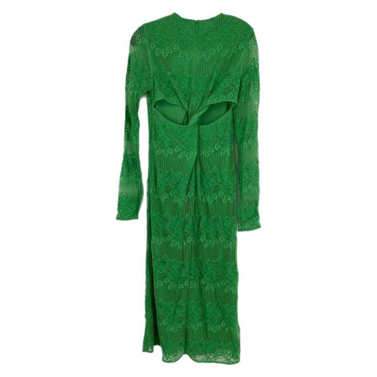 Ganni Kelly Green Lace Twist Maxi Dress | New With Tags | eBay