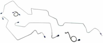 Fits 1971 - 1972 Ford Mustang Front Brake Line Set MFB009
