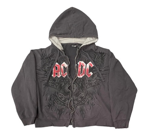 AC/DC Black Ice Hoodie 2009 Zip Up Hoodie Sweatshirt Size 2XL READ** | eBay