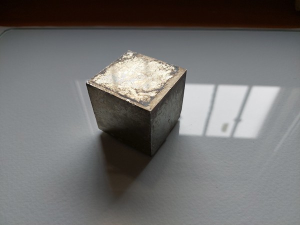 Pyrite cube 46x45x43 mm 480 gr (Navajun, Spain) - Pyrit kristall - LotK