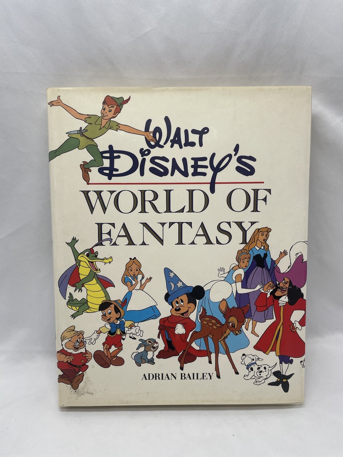 Walt Disney's World Of Fantasy By Adrian Bailey 1987 Hardcover Book