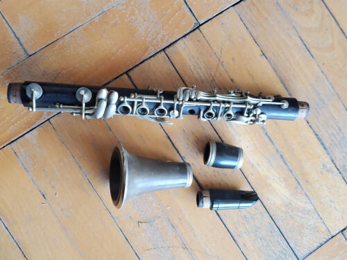 nice old wooden Eb Clarinet by "Amati" Boehmsystem, 1part mainpart, UNUSUAL - Picture 10 of 11