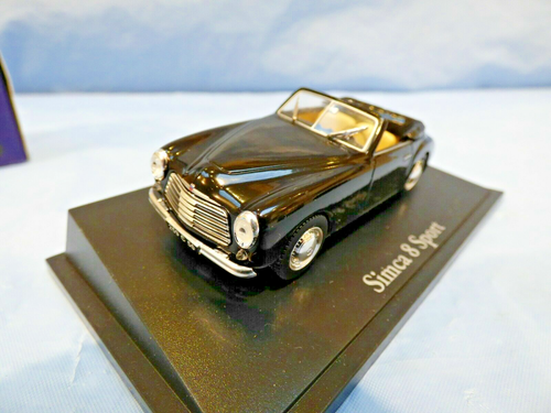 Simca 8 Sport Cabriolet Pininfarina Design French Car Toy ATLAS 1:43 Black 1951 - Picture 2 of 8