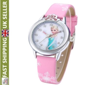 Kinder Frozen Watch Cartoon Stahl Armband Kinder Superheld Geschenk Kind Elsa Anna