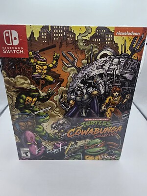 Teenage Mutant Ninja Turtles Cowabunga Nintendo Switch Eastman Autographed