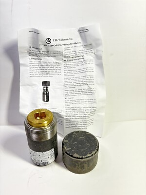 T.D. Williamson Thread-O-Ring Weld Fitting Steel-Brass Plug 2'' TR-0000-0001-00