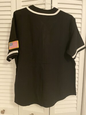 Supreme x Mitchell & Ness Wool Baseball Jersey Black Size Medium