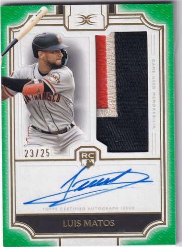 Luis Matos - /25 Green ((AUTO RELIC)) - 2024 Topps Definitive