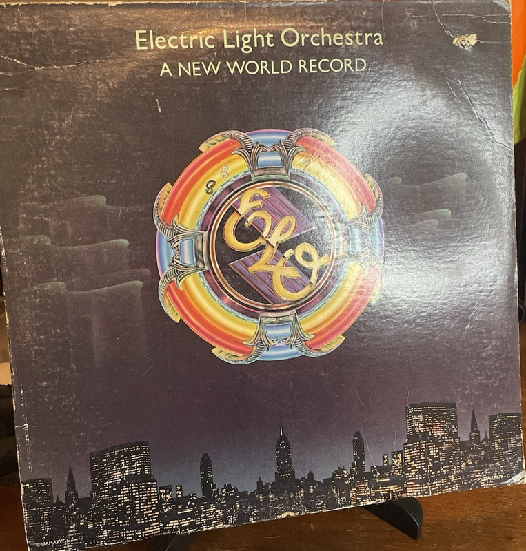 1976 ELO First Press - A New World - Prog Rock Vinyl Record NM/NM+ Jet Records