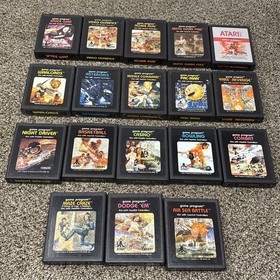 Atari 2600 System Bundle with Console 18 Games Joystick Paddles and More LOT
