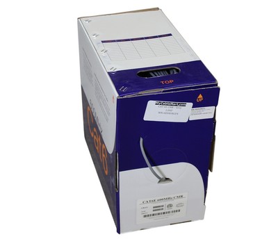 1000ft CAT6E Bulk Network Cable  UTP/CMR 550Mhz Unshielded Solid  Gray