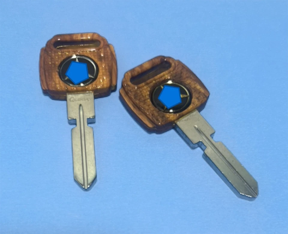 2x Llave marrón en blanco para Mercedes Benz 300CE 300SD 300SL 420SEL SL320 SL600 300D Foto 2 de 2