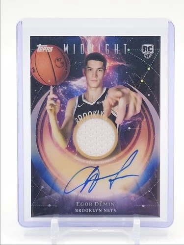 EGOR DEMIN 2025-26 TOPPS MIDNIGHT RPA ROOKIE JERSEY PATCH RC AUTO Q3668
